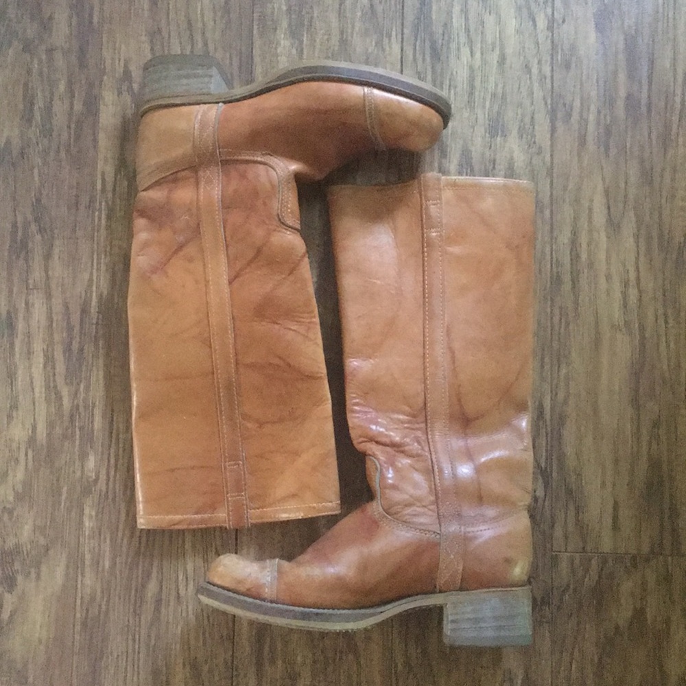 Circle A Vintage Leather Campus Boots